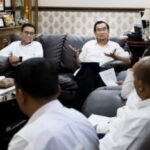 Widodo menyampaikan sambutan saat penyerahan Surat Keputusan (SK) pengangkatan Direktur dan Wakil Direktur Rumah Sakit Universitas Brawijaya (RSUB) untuk periode 2026–2028.